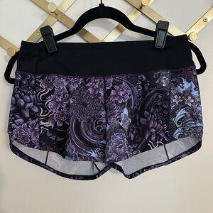 Lululemon speed up shorts, size 4, low rise, 4 inch inseam